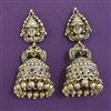 Antique Jhumki with Matte Gold Plating