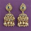 Antique Jhumki with Matte Gold Plating