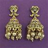 Antique Jhumki with Matte Gold Plating
