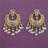 Antique Chand Earring with Matte Gold Plating