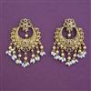 Antique Chand Earring with Matte Gold Plating