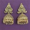 Antique Jhumki with Matte Gold Plating