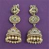 Antique Jhumki with Matte Gold Plating