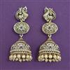 Antique Jhumki with Matte Gold Plating