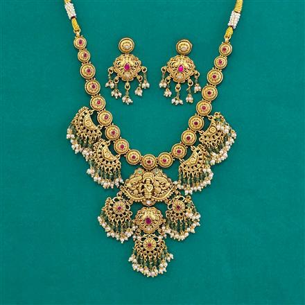 Antique Temple Necklace with Gold Plating