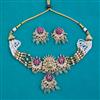 Antique Temple Necklace with Matte Gold Plating