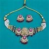 Antique Temple Necklace with Matte Gold Plating
