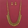 Antique Temple Necklace with Matte Gold Plating