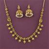 Antique Birds Necklace with Matte Gold Plating