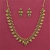 Antique Birds Necklace with Matte Gold Plating