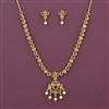 Antique Classic Necklace with Matte Gold Plating