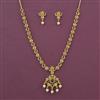 Antique Classic Necklace with Matte Gold Plating