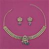 Antique Temple Necklace with Matte Gold Plating