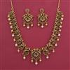 Antique Birds Necklace with Matte Gold Plating