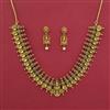 Antique Temple Necklace with Matte Gold Plating
