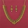 Antique Temple Necklace with Matte Gold Plating