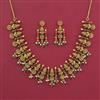 Antique Temple Necklace with Matte Gold Plating