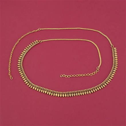 Antique Plain Gold Belt with Gold Plating