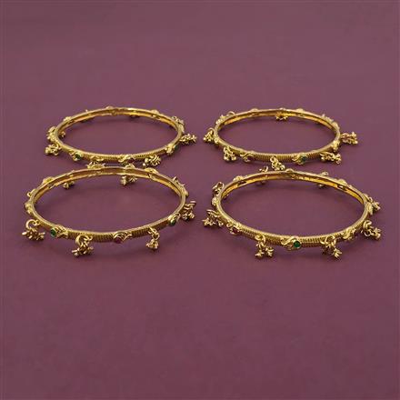 Antique Delicate Bangles with Gold Plating
