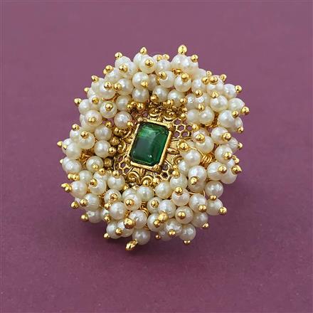 Antique Adjustable Ring with Gold Plating