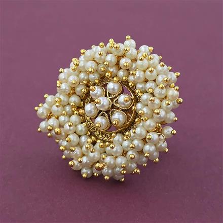Antique Adjustable Ring with Gold Plating