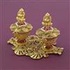 Antique Temple Sindoor Box with Gold Plating