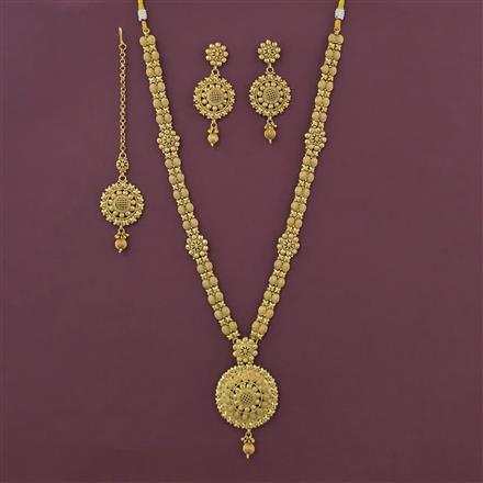 Antique Long Necklace with Gold Plating