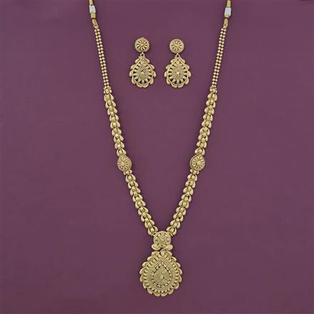 Antique Long Necklace with Gold Plating