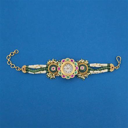 Antique Heritage Watch With Matte Gold Plating