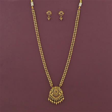 Antique Birds Necklace with Matte Gold Plating