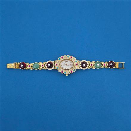 Antique Pearl Watch With Gold Plating