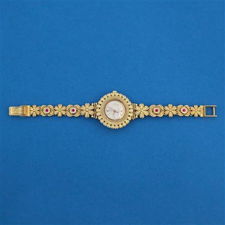 Antique Classic Watch With Matte Gold Plating