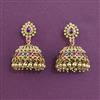 Antique Jhumki with Matte Gold Plating