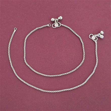 Antique Classic Payal with Rhodium Plating