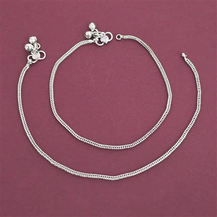 Antique Classic Payal with Rhodium Plating