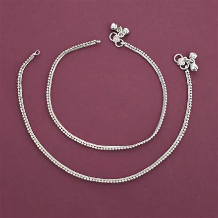 Antique Classic Payal with Rhodium Plating