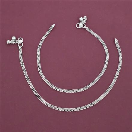 Antique Classic Payal with Rhodium Plating