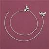 Antique Delicate Payal with Rhodium Plating