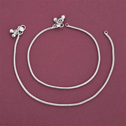 Antique Classic Payal with Rhodium Plating