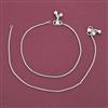Antique Delicate Payal with Rhodium Plating