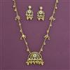 Antique Classic Pendant Set with Matte Gold Plating