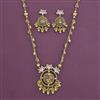 Antique Classic Pendant Set with Matte Gold Plating