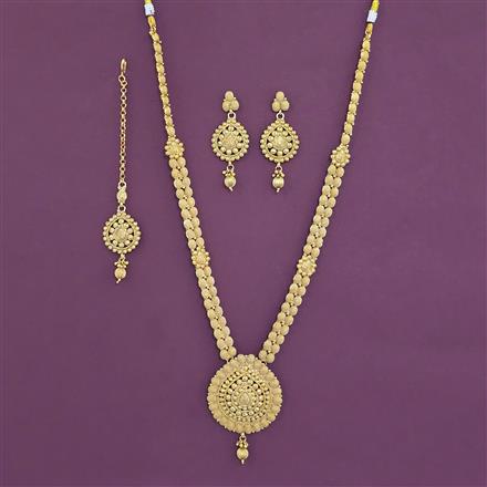 Antique Long Necklace with Gold Plating
