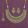 Antique Classic Necklace with Matte Gold Plating