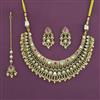 Antique Classic Necklace with Matte Gold Plating
