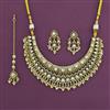 Antique Classic Necklace with Matte Gold Plating