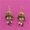 Antique Delicate Earring with Matte Gold Plating