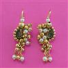 Antique Delicate Earring with Matte Gold Plating