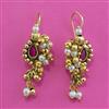 Antique Delicate Earring with Matte Gold Plating