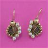 Antique Delicate Earring with Matte Gold Plating